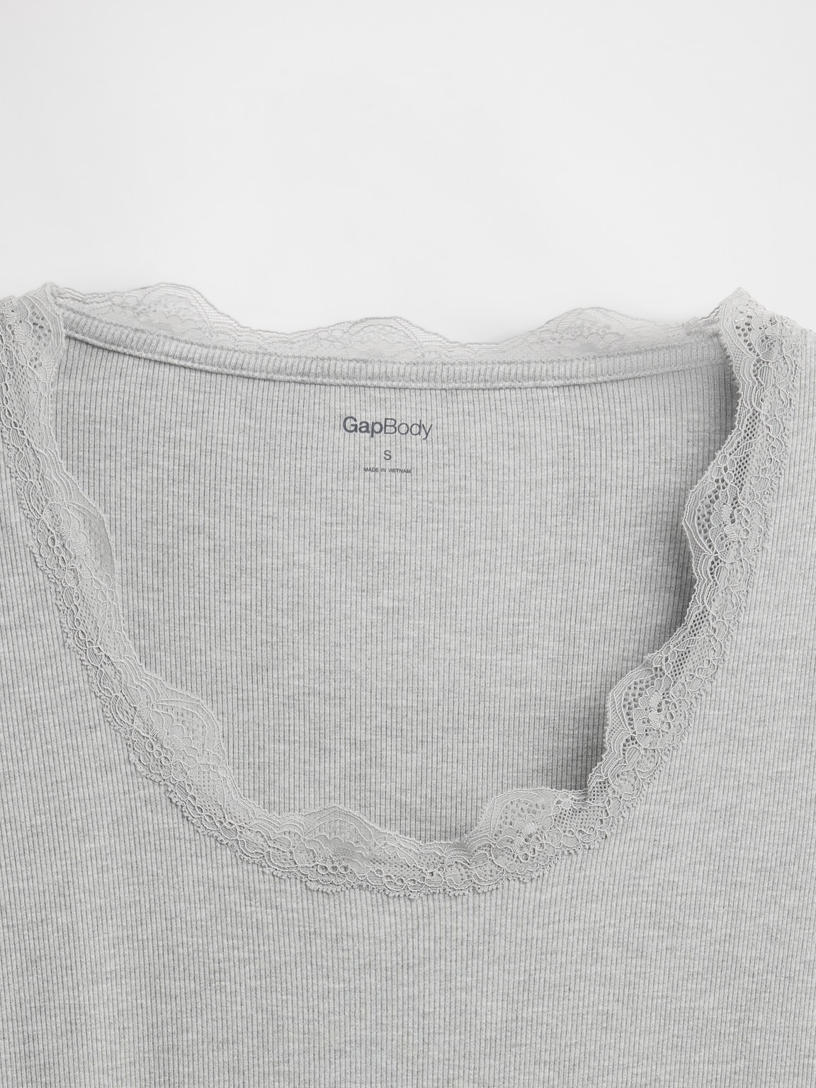 Mini Rib Lace-Trim PJ Top