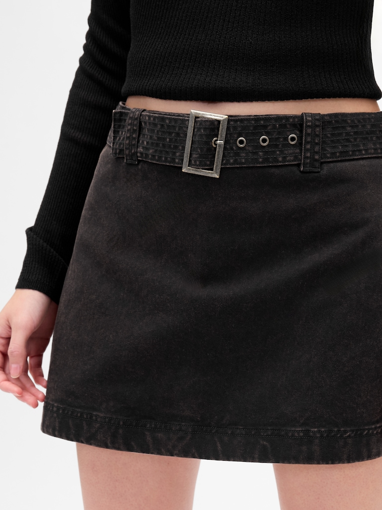 Belted Mini Skort
