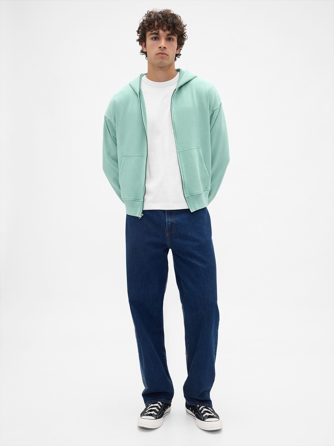 Heavyweight Oversized Zip Hoodie