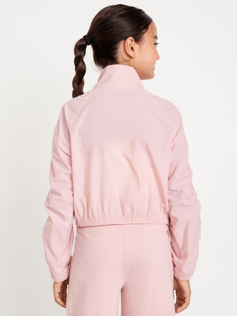 Long Ruched-Sleeve Jacket for Girls