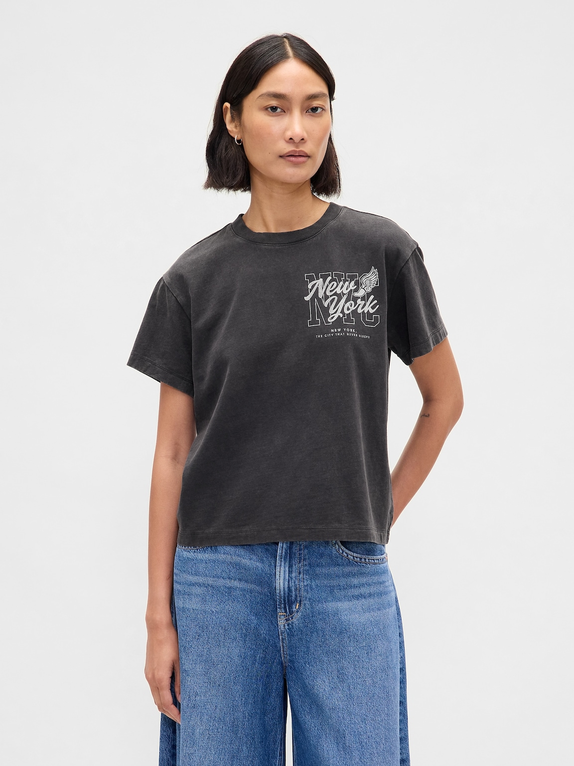 Relaxed NYC Graphic T-Shirt