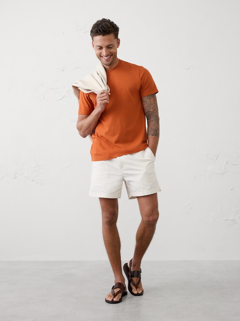 Standard-Fit Premium Wash Crew-Neck T-Shirt