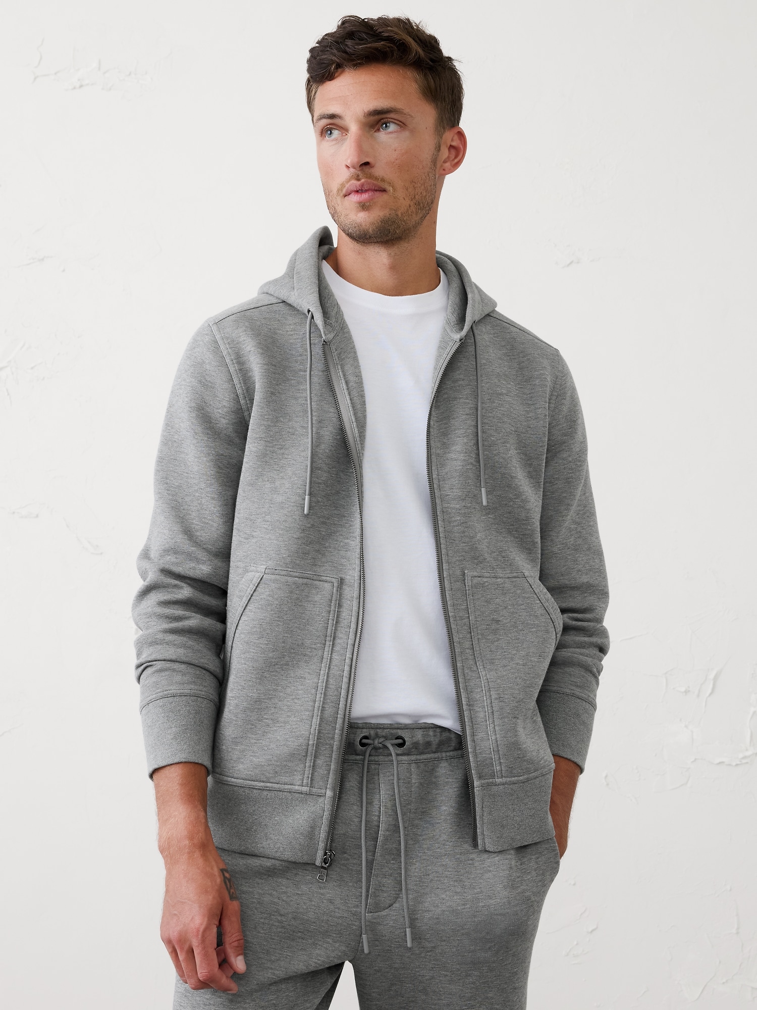 BANANA REPUBLIC フード付きモッズコート XL グレー cn60085236.jpg?q=h&w=480