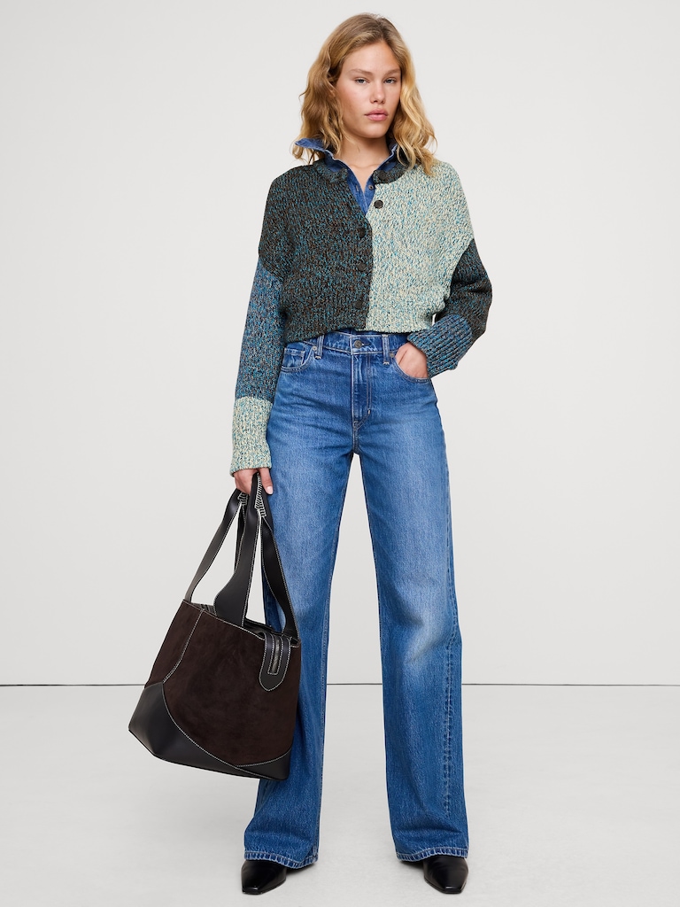 Cotton Cropped Cardigan