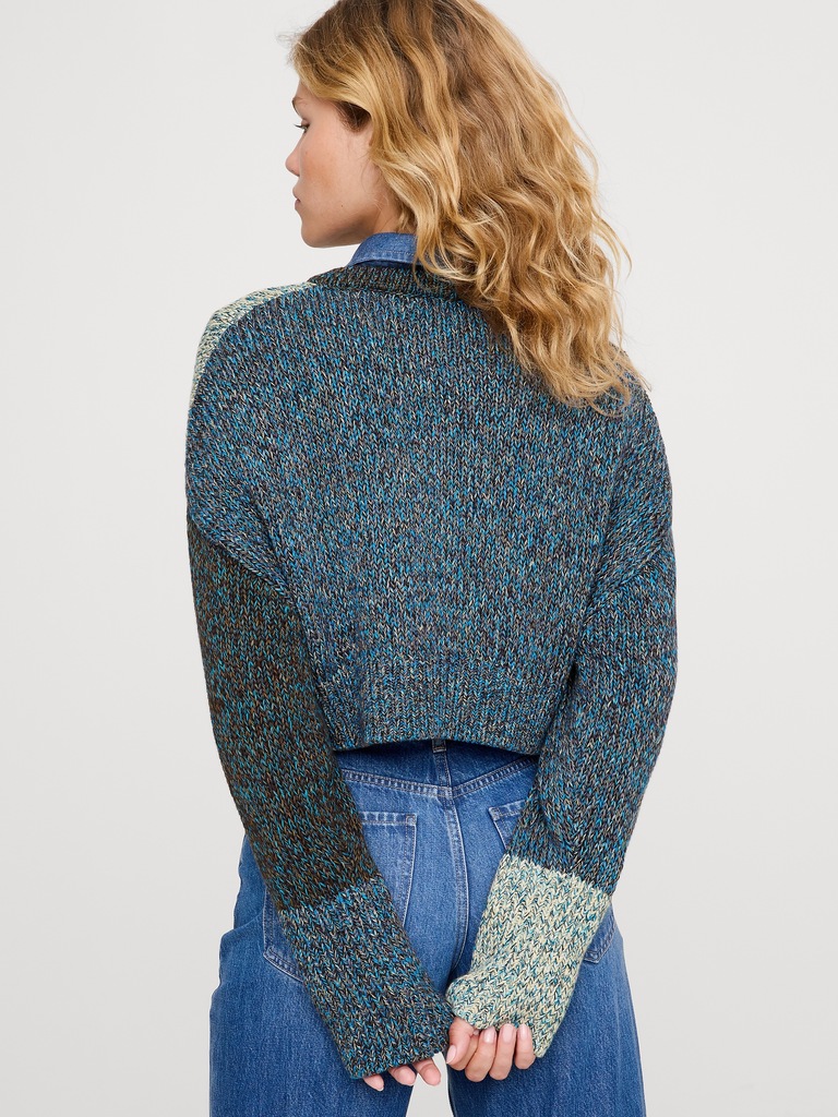 Cotton Cropped Cardigan