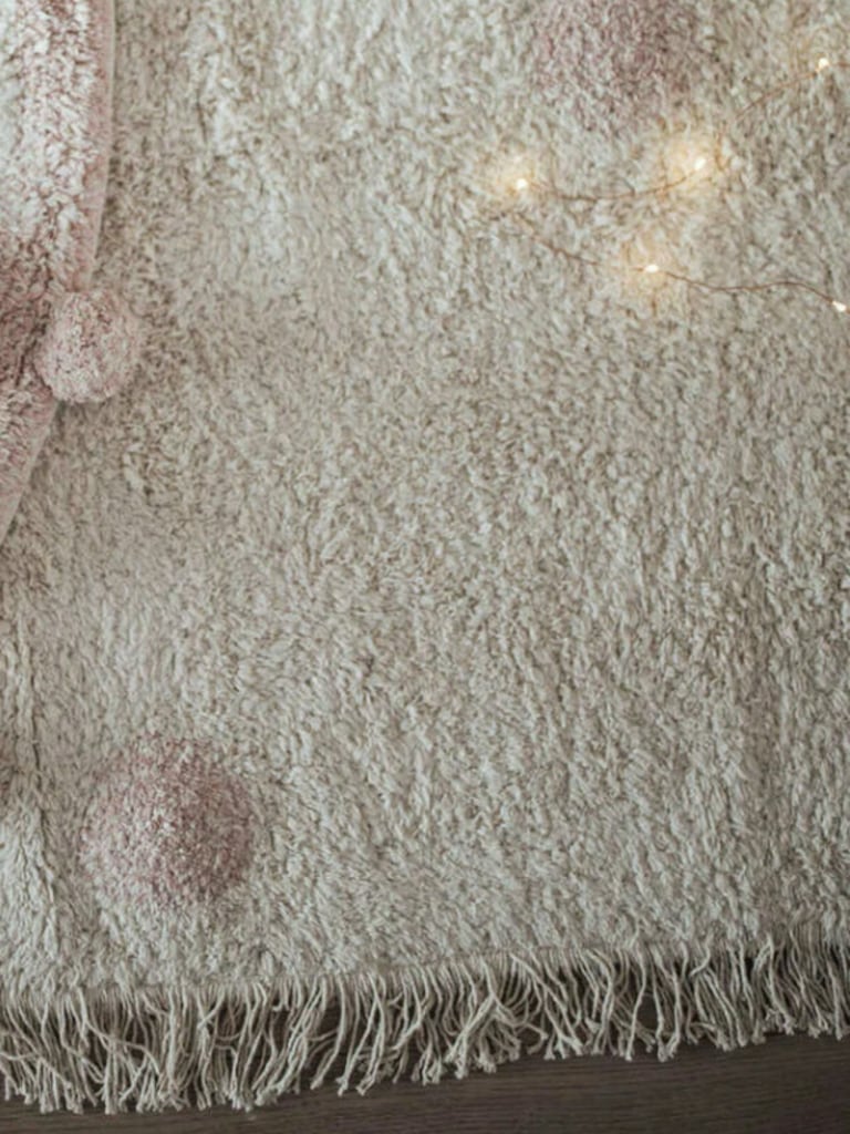 Lorena Canals Washable Rug Hippy Dots Vintage Nude
