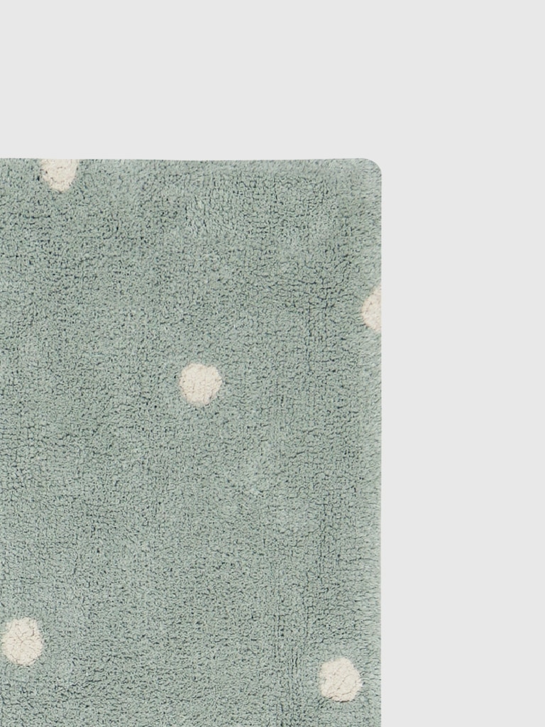 Lorena Canals Washable Rug Mini Dot  Blue Sage