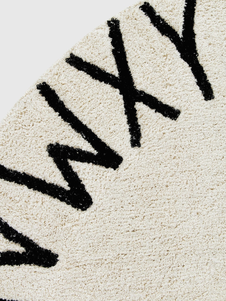 Lorena Canals Washable Rug ABC Natural Black
