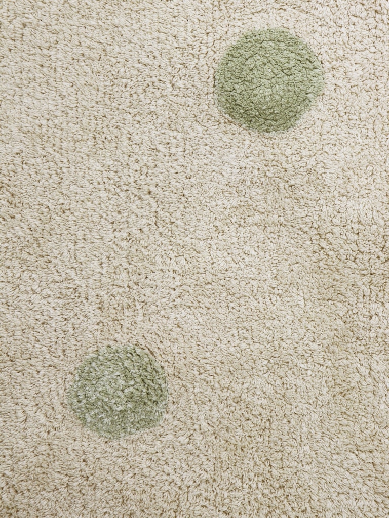 Lorena Canals Washable Rug Hippy Dots Olive
