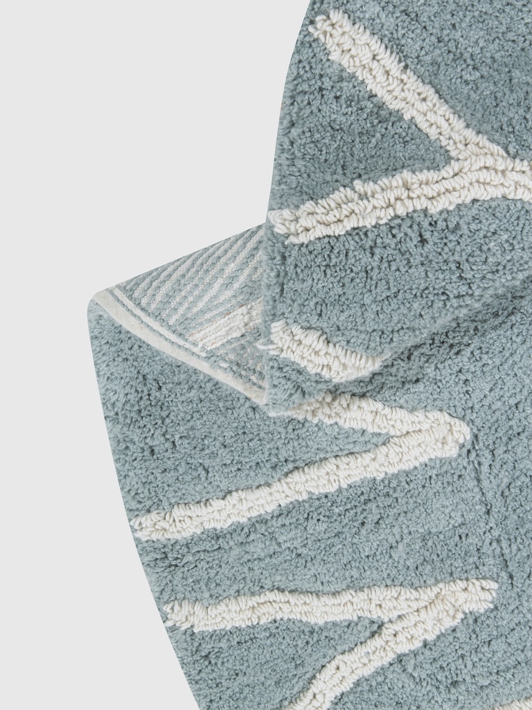 Lorena Canals Washable Rug ABC Natural Vintage Blue