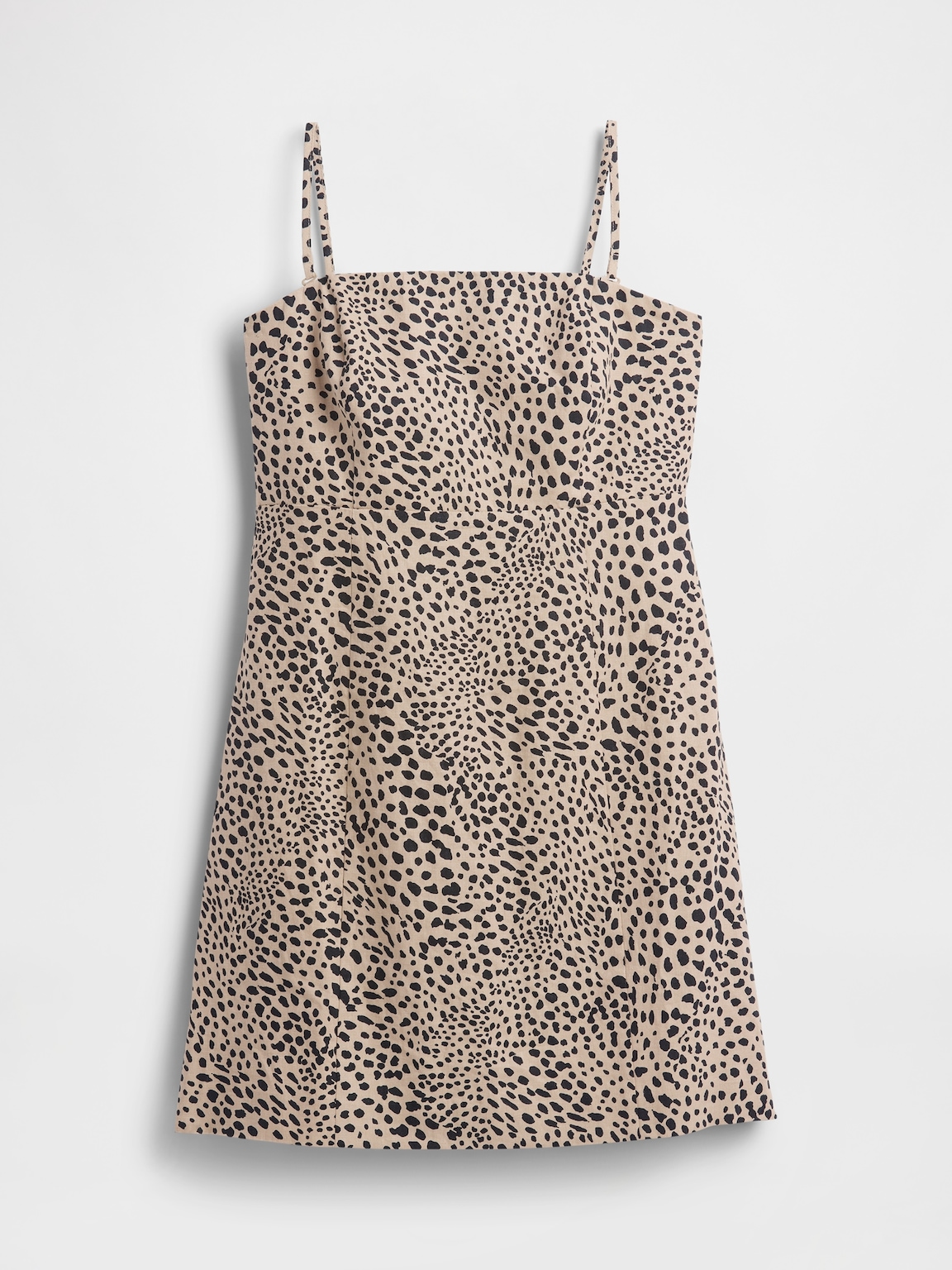 Linen-Blend Mini Dress