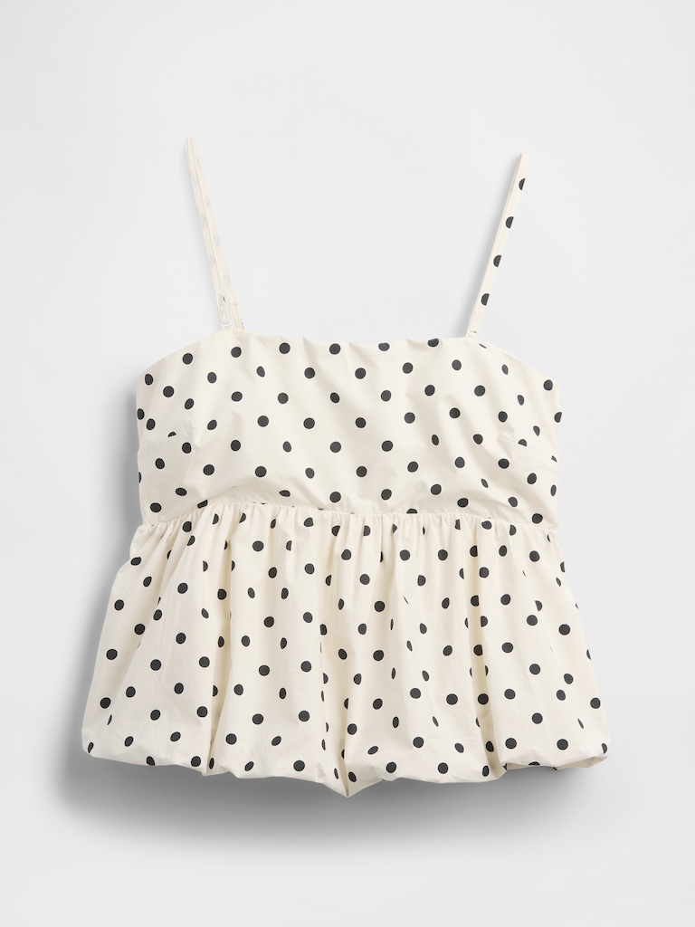 Poplin Bubble Top