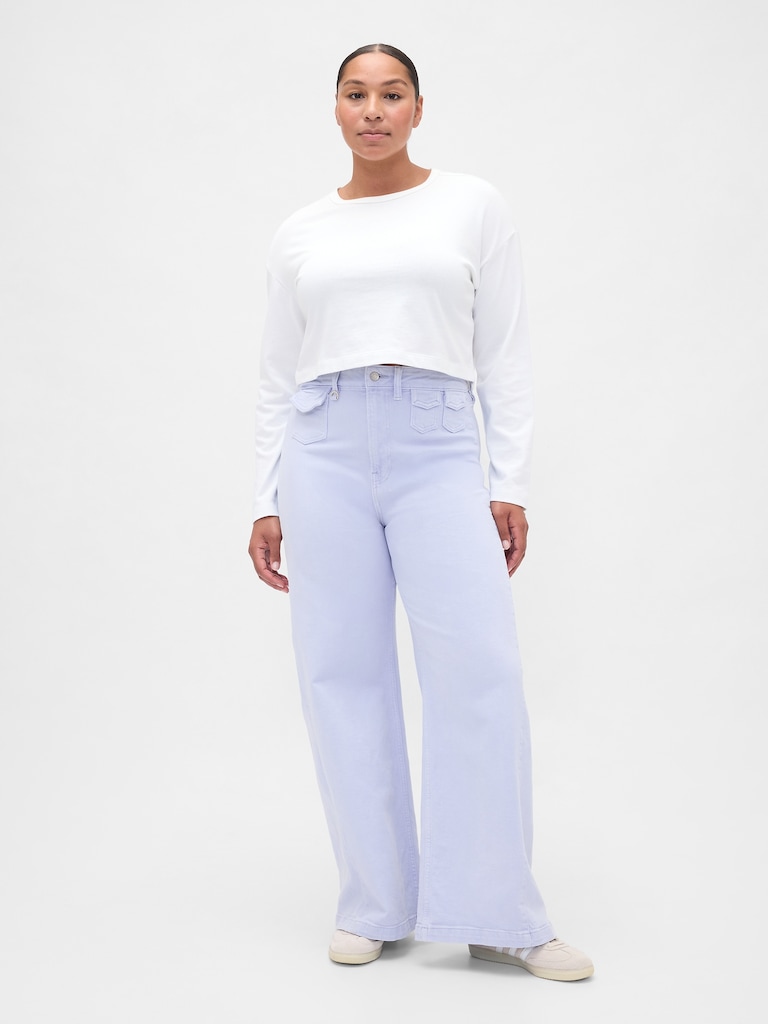 Extra High Rise Stride Wide-Leg Jeans