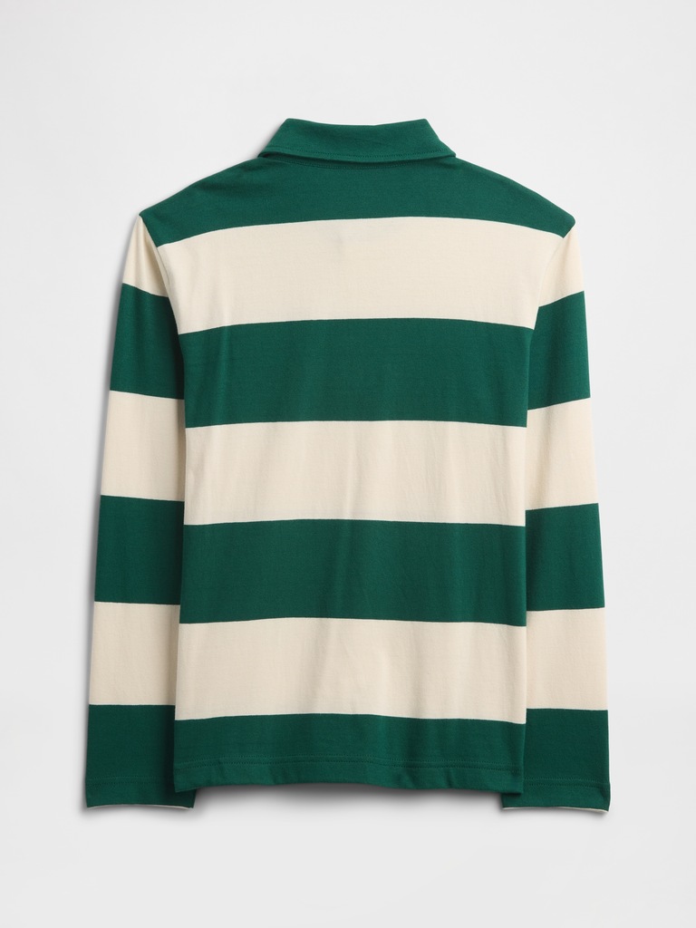 Kids Relaxed Stripe Rugby Polo Shirt