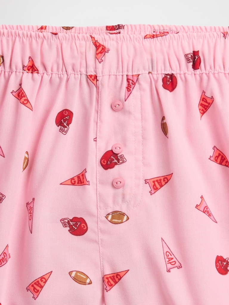 Kids Pull-On Poplin PJ Shorts