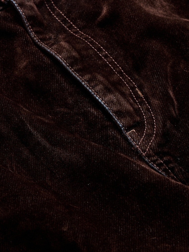 The Icon Classic Wide-Leg Flocked Jean