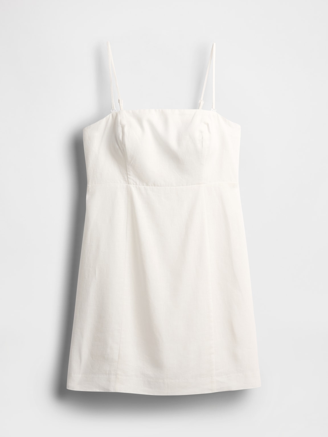 Linen-Blend Mini Dress