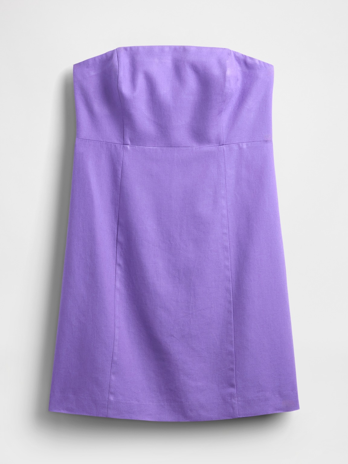 Linen-Blend Mini Dress