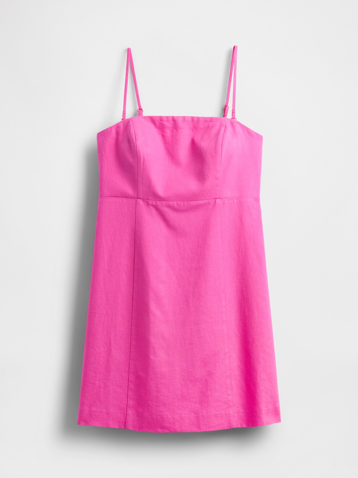 Linen-Blend Mini Dress