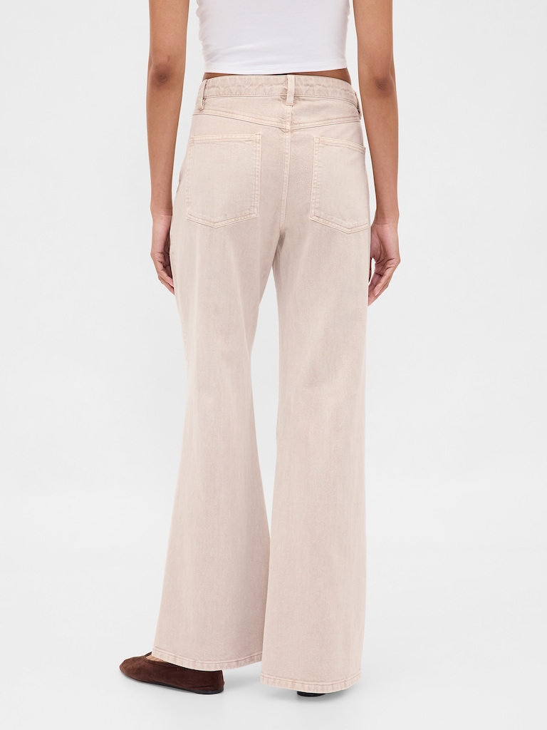 Low Rise Flare Khakis