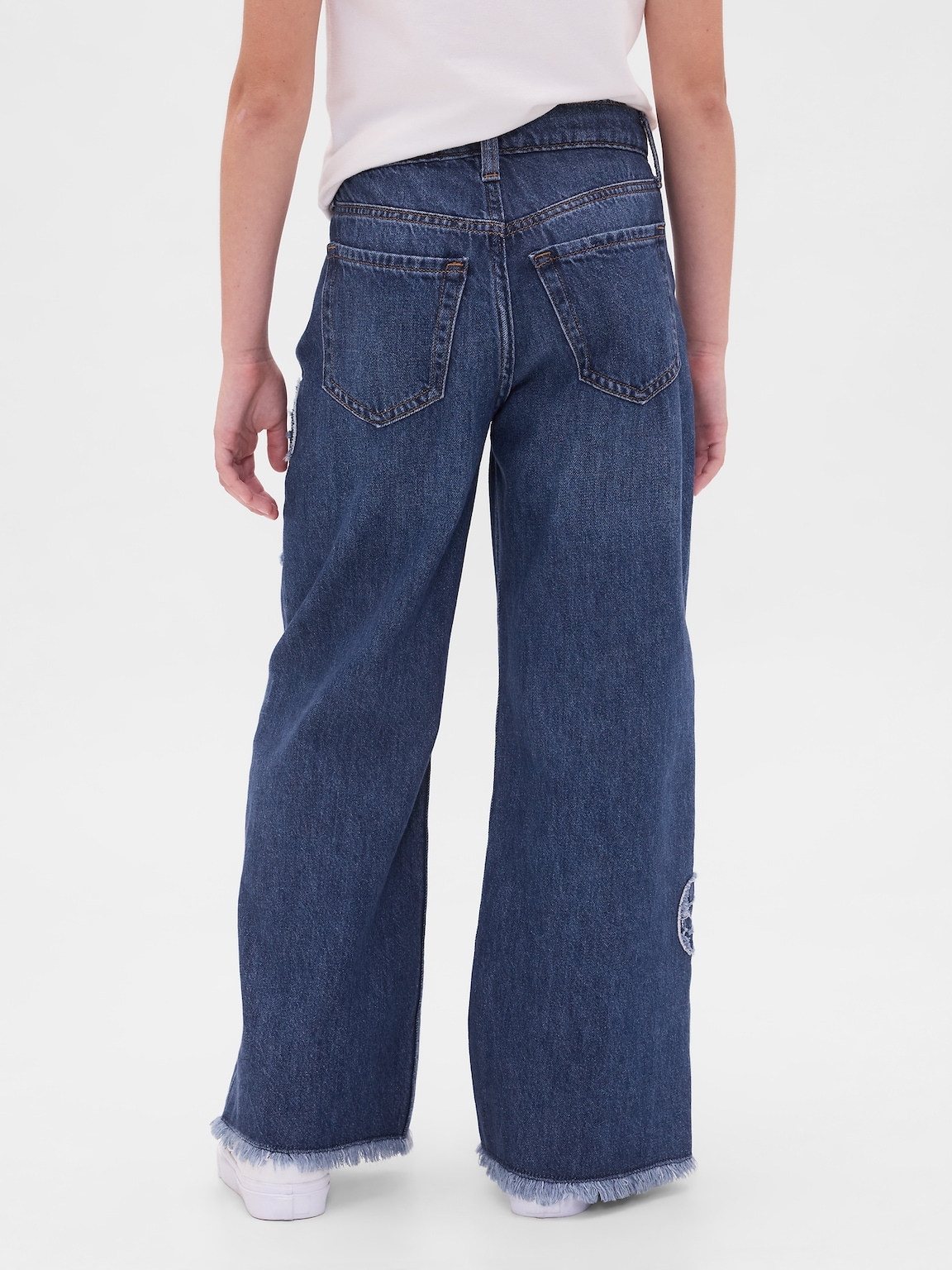 Kids Low Rise Stride Wide-Leg Jeans