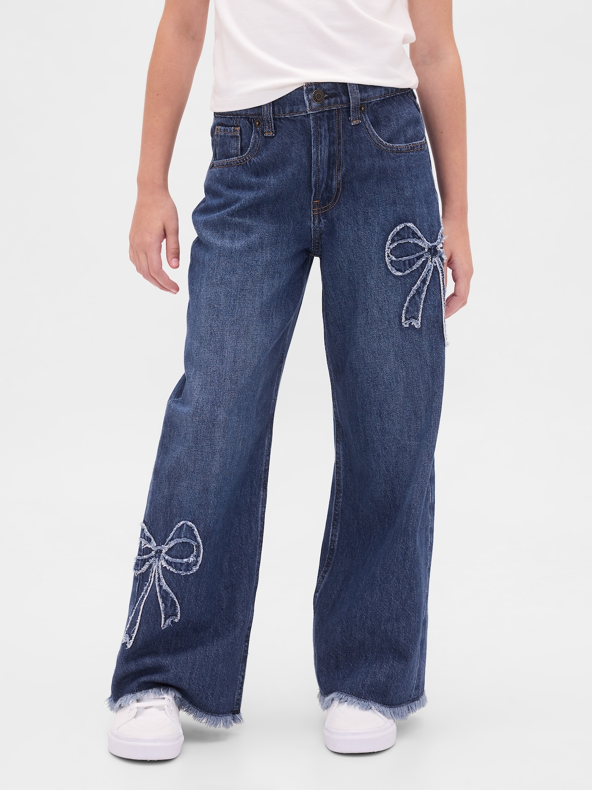 Kids Low Rise Stride Wide-Leg Jeans
