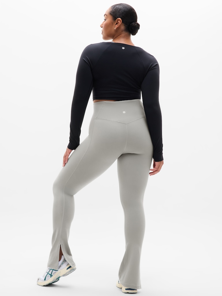 Elation Ultra High Rise Split Slim Flare Pant