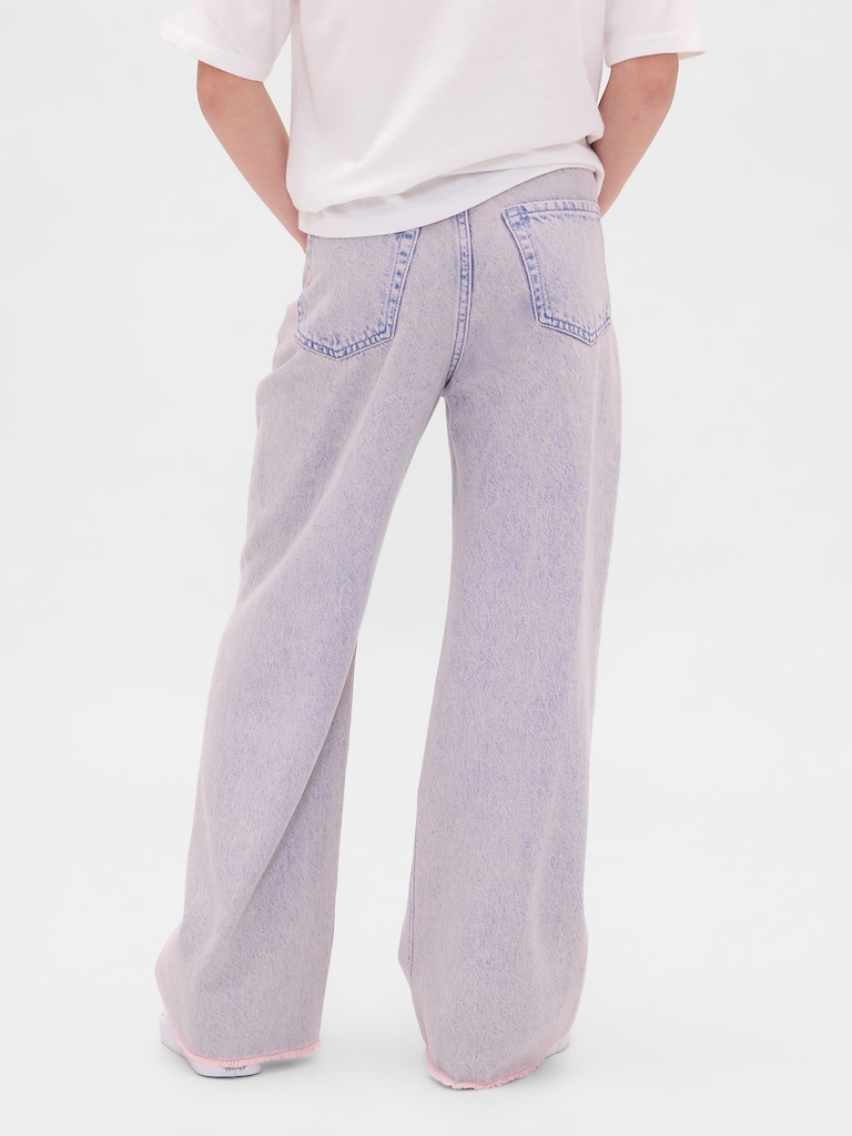 Kids Low Rise Stride Wide-Leg Jeans