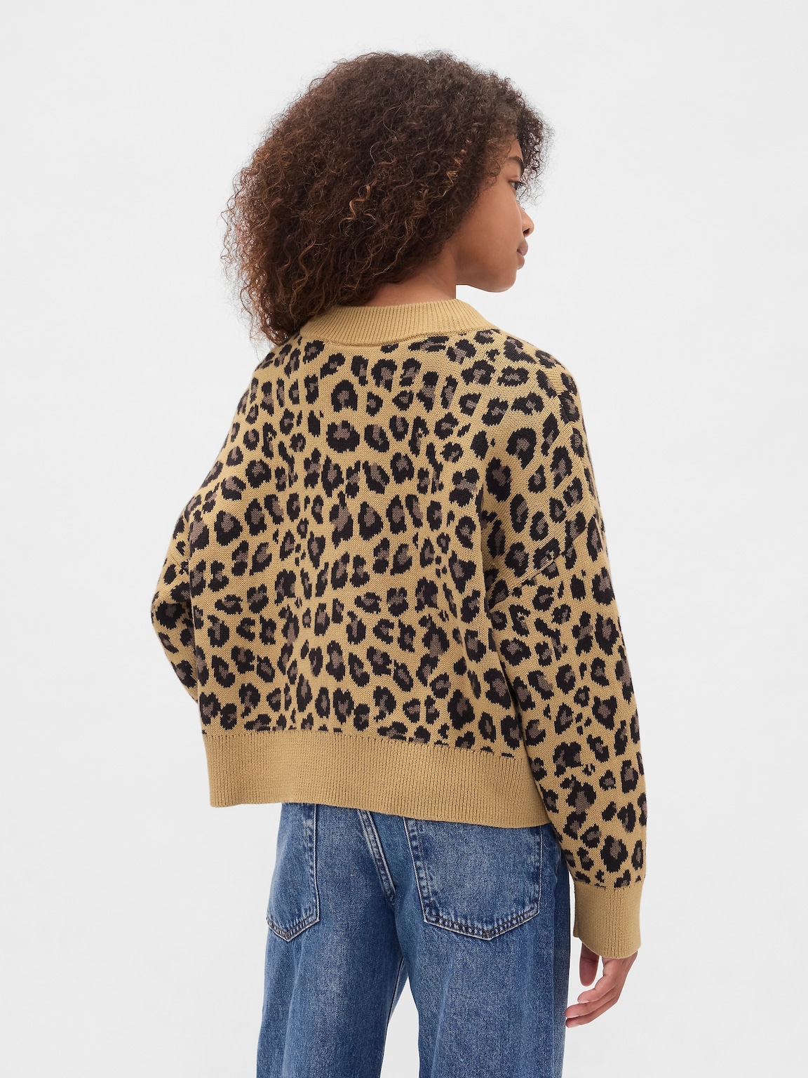 Kids Boxy V-Neck Sweater