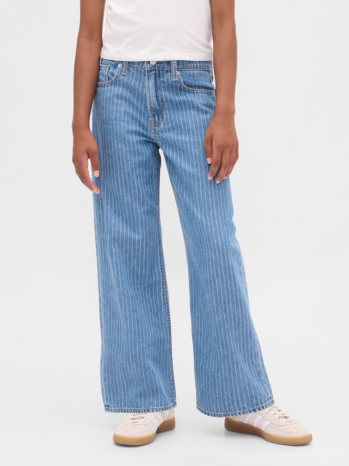 Kids Low Rise Stride Wide-Leg Jeans