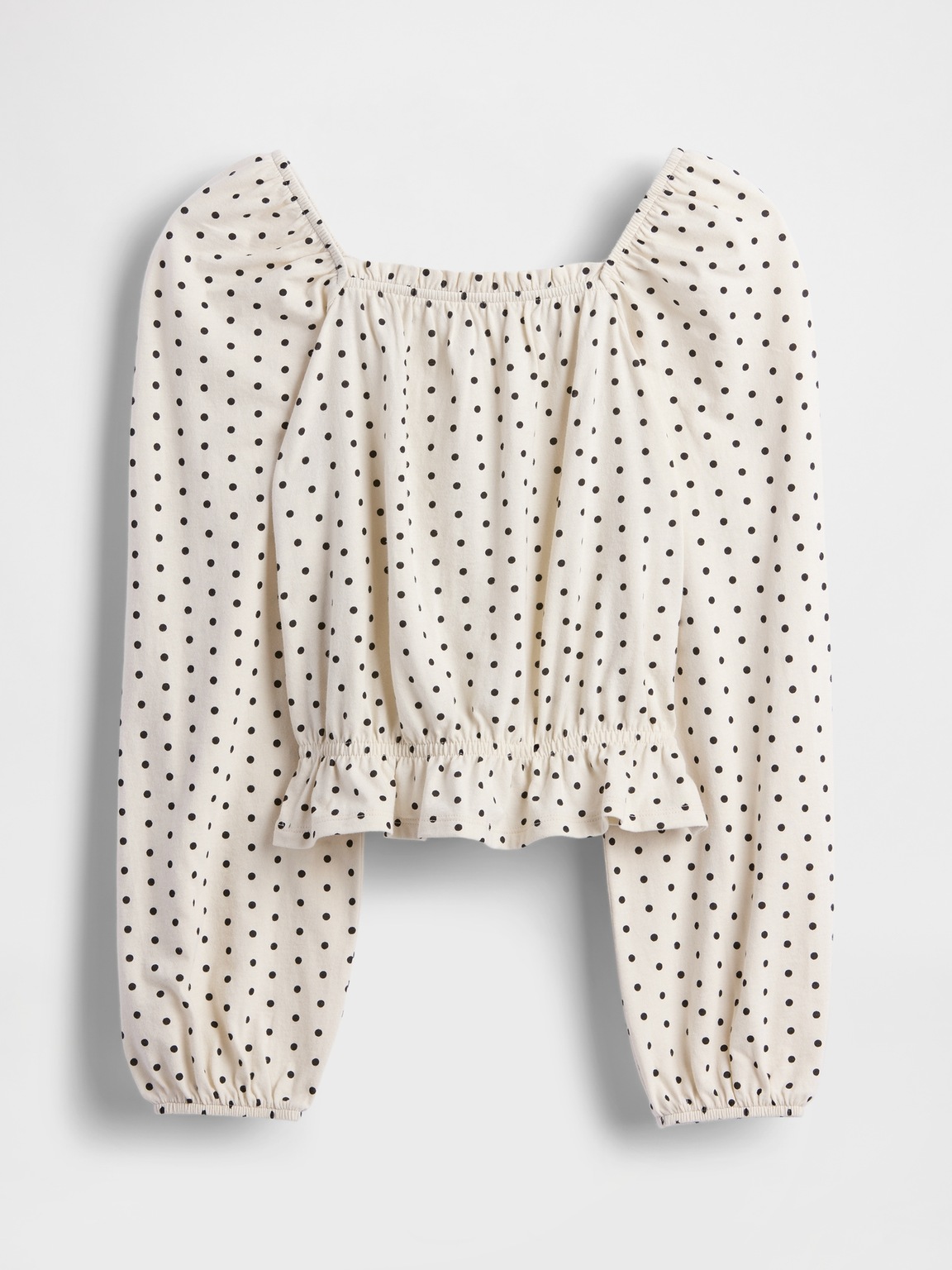 Kids Crinkle Peplum Top