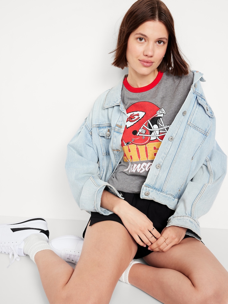 Kansas City Chiefs EveryWear Crew-Neck Ringer T-Shirt