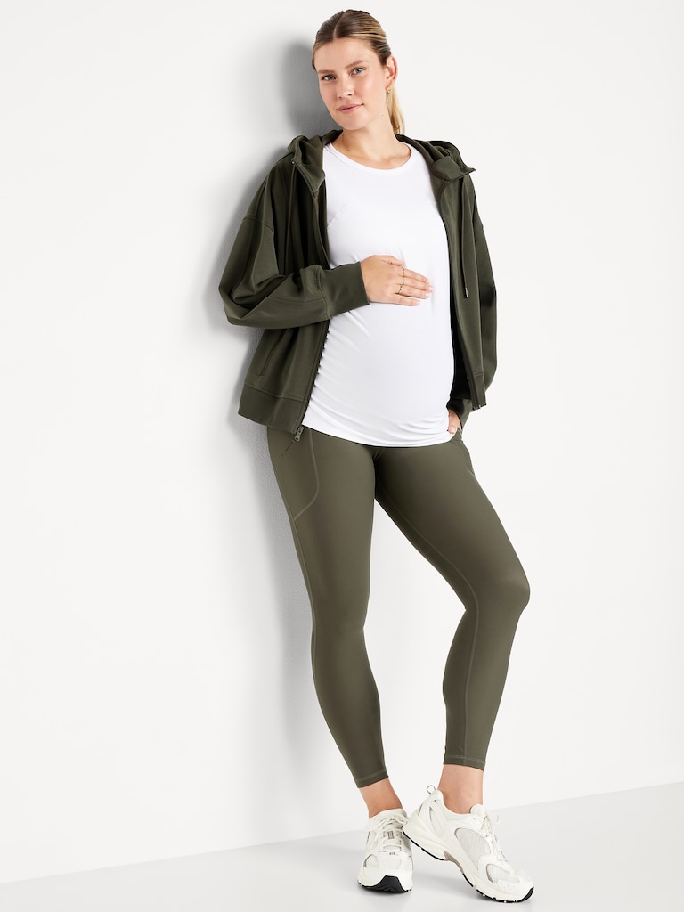 Maternity Full-Panel PowerSoft 7/8 Leggings