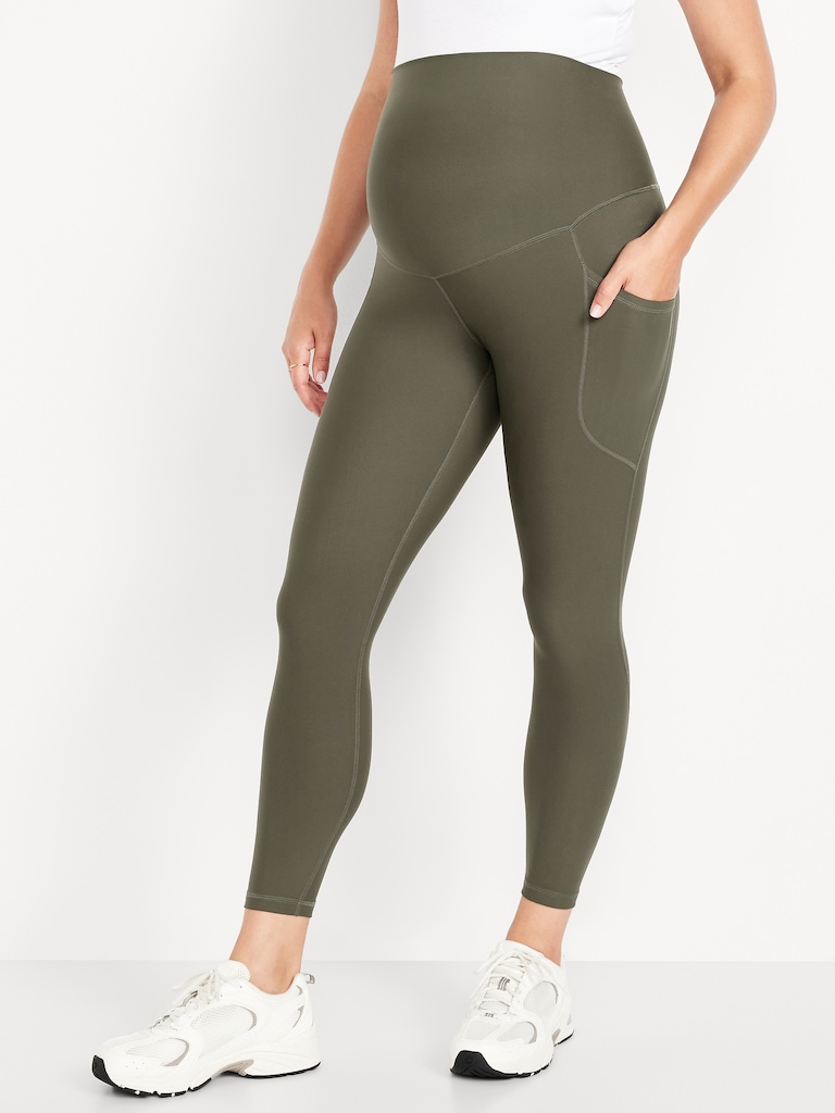 Maternity Full-Panel PowerSoft 7/8 Leggings