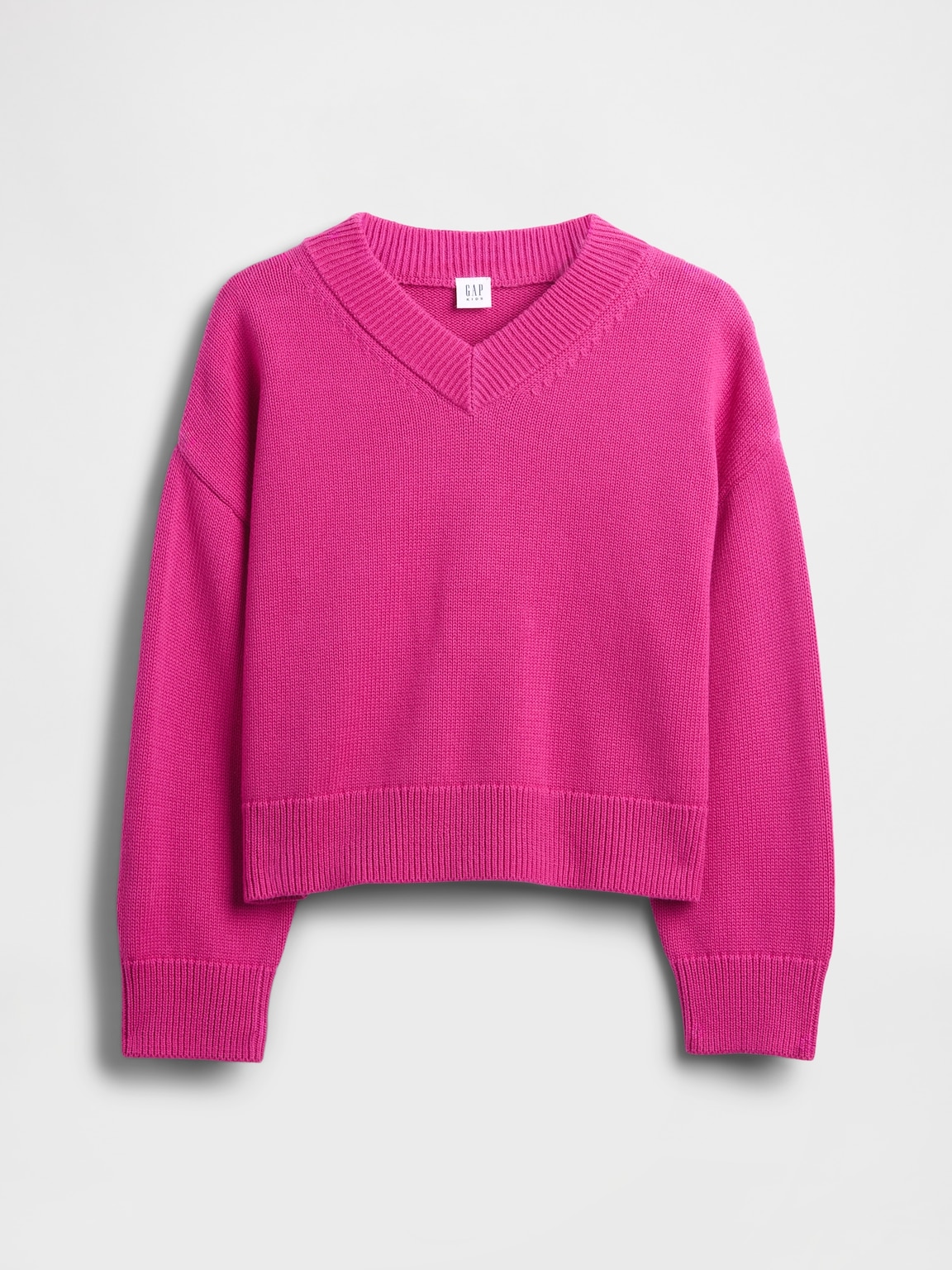 Kids Boxy V-Neck Sweater