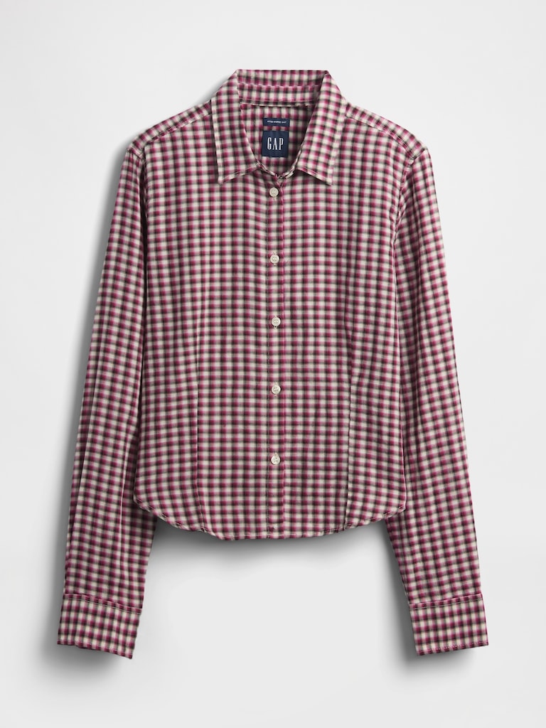 Flannel Fitted Plaid Shirt