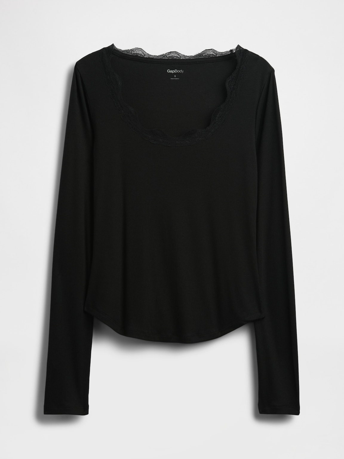 Mini Rib Lace-Trim PJ Top