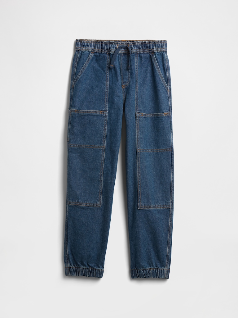 Kids Relaxed Pull-On Denim Joggers