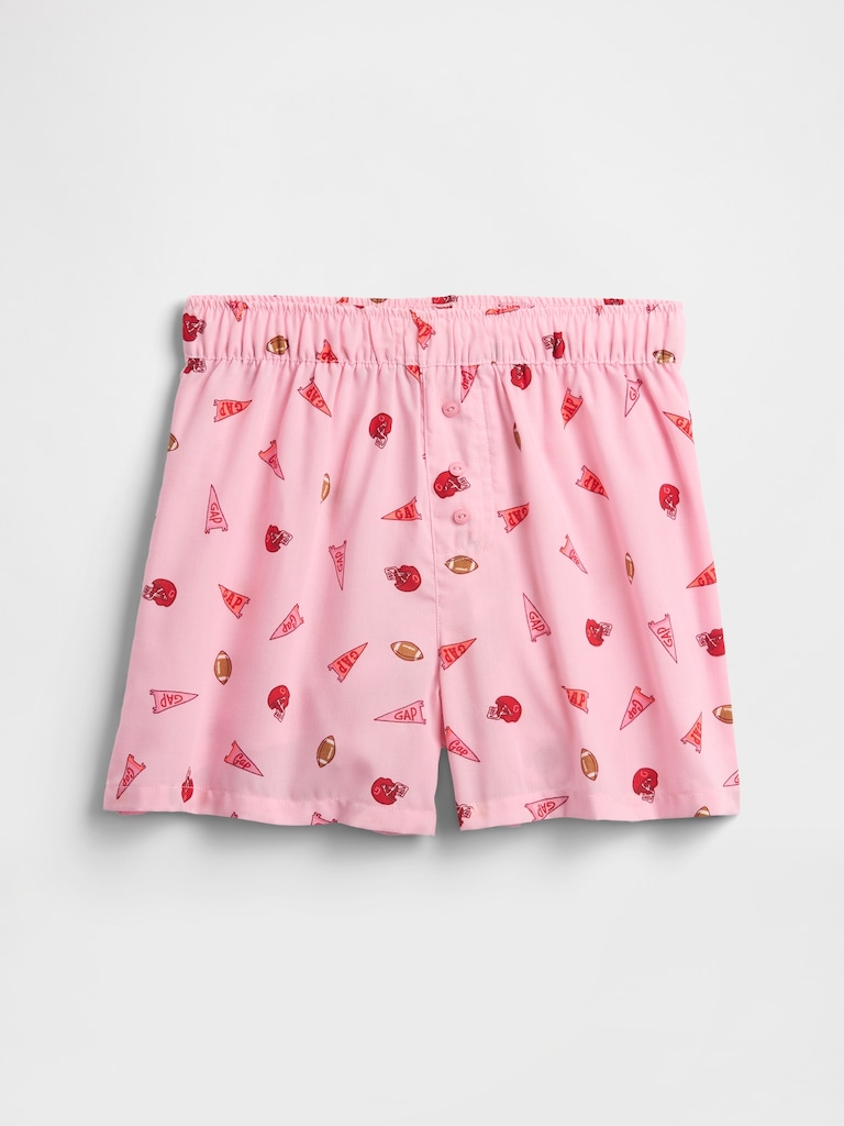 Kids Pull-On Poplin PJ Shorts