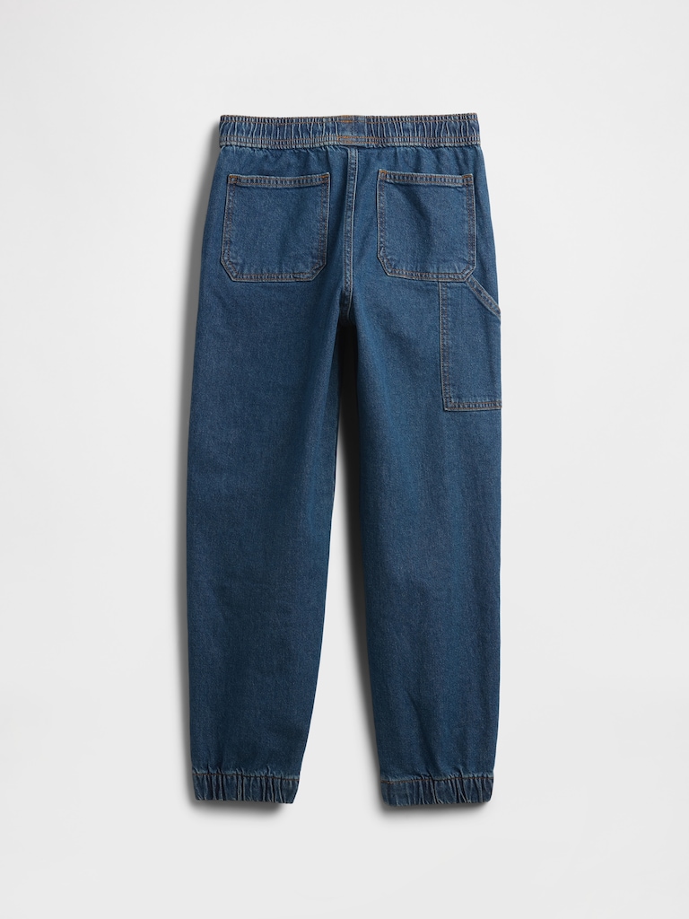 Kids Relaxed Pull-On Denim Joggers