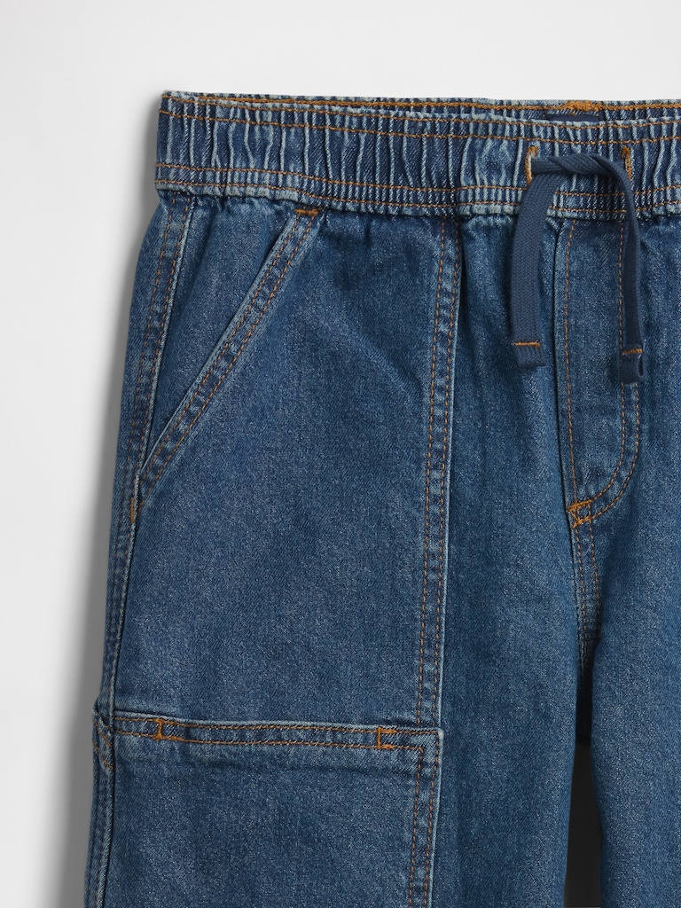 Kids Relaxed Pull-On Denim Joggers