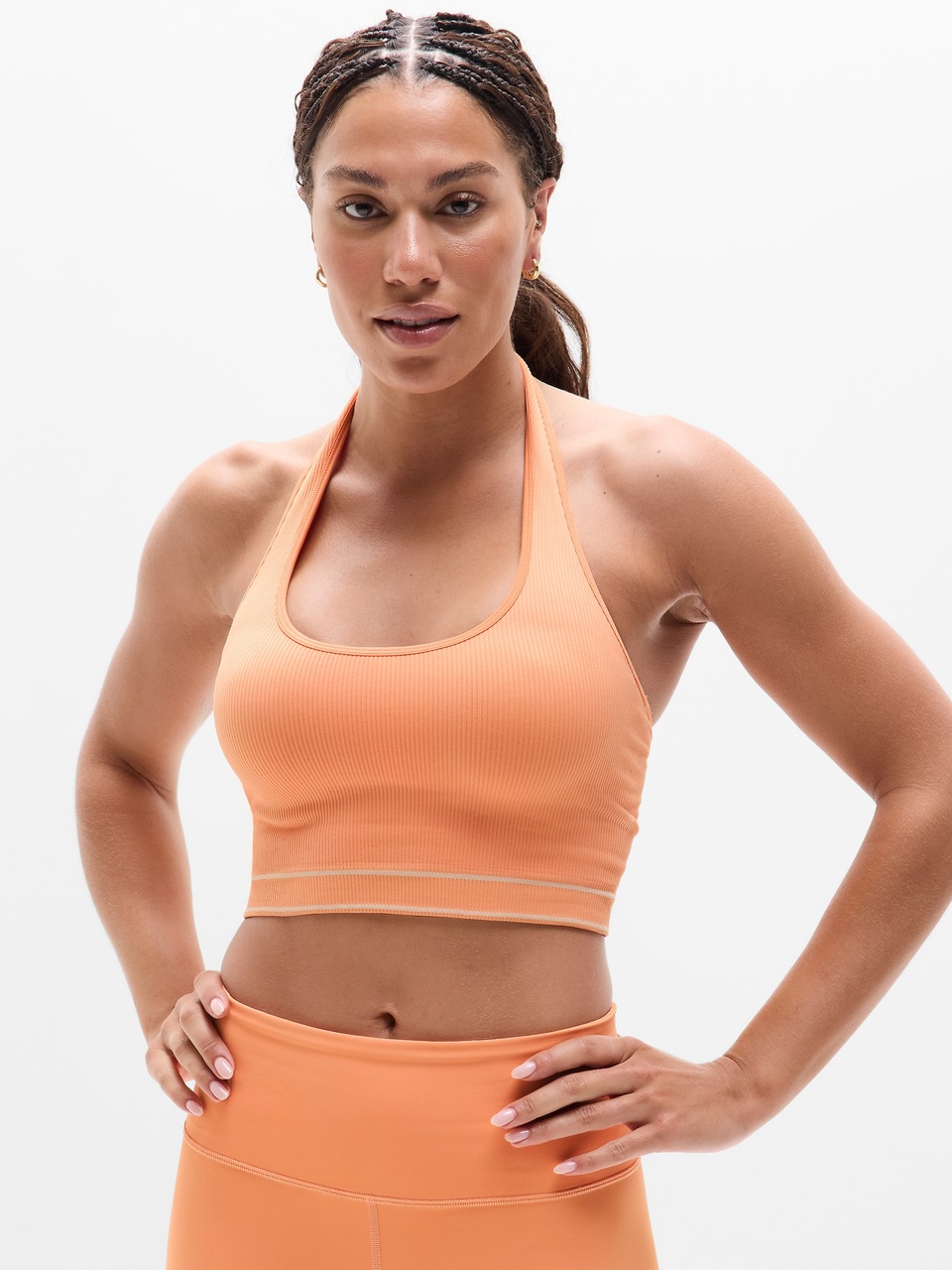 V-Neck Hardware One-Piece Swimsuit