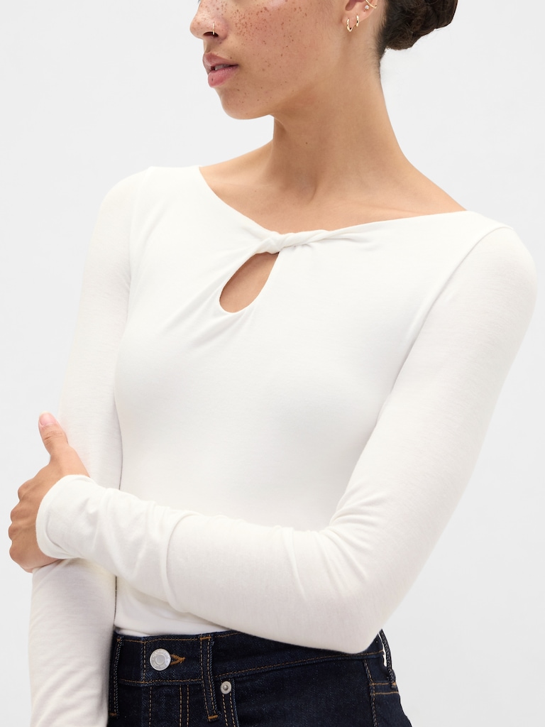 Twist Boatneck Top