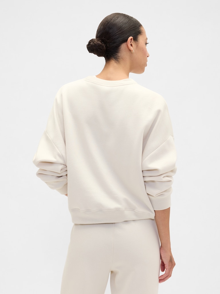 Relaxed Wedge Crewneck Sweatshirt