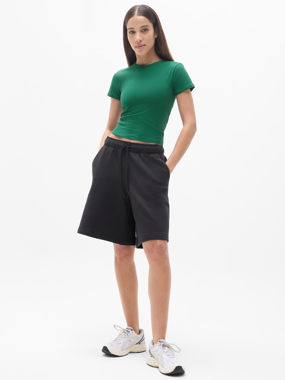 Signature Rib Crop Tee