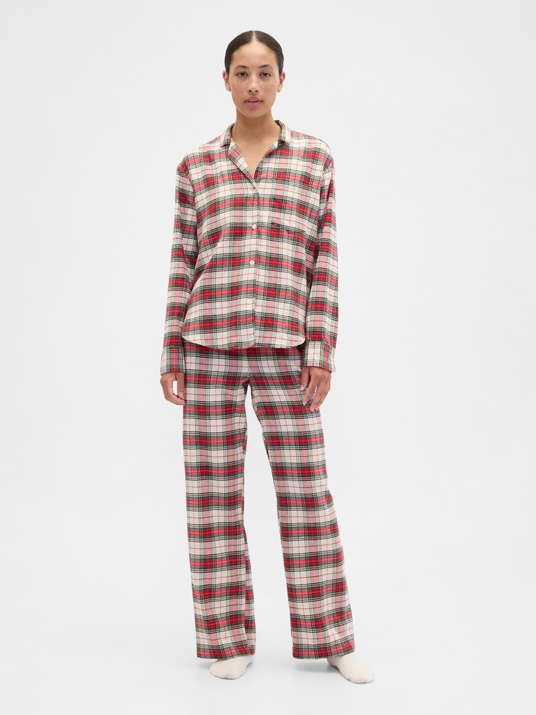 Relaxed Flannel Sleep Shirt