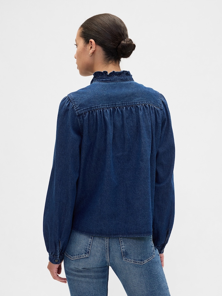 Oversized Ruffle Top