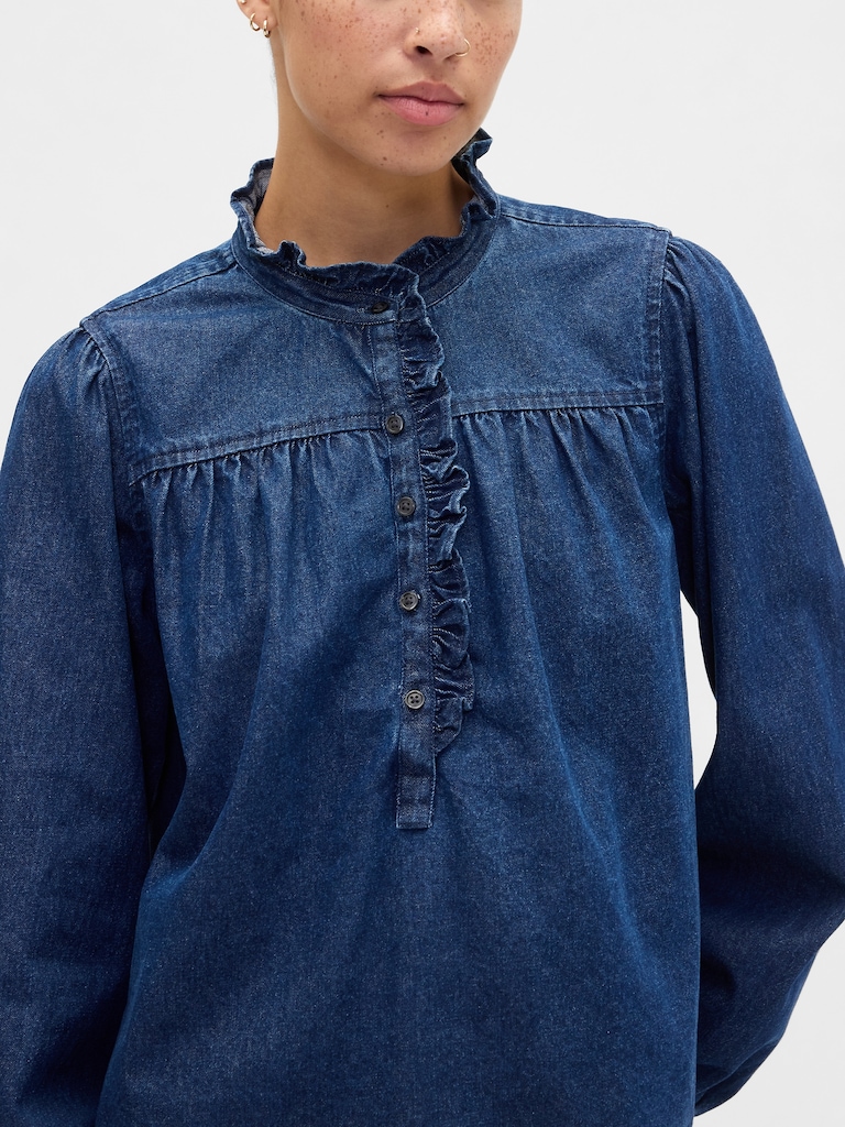 Oversized Ruffle Top