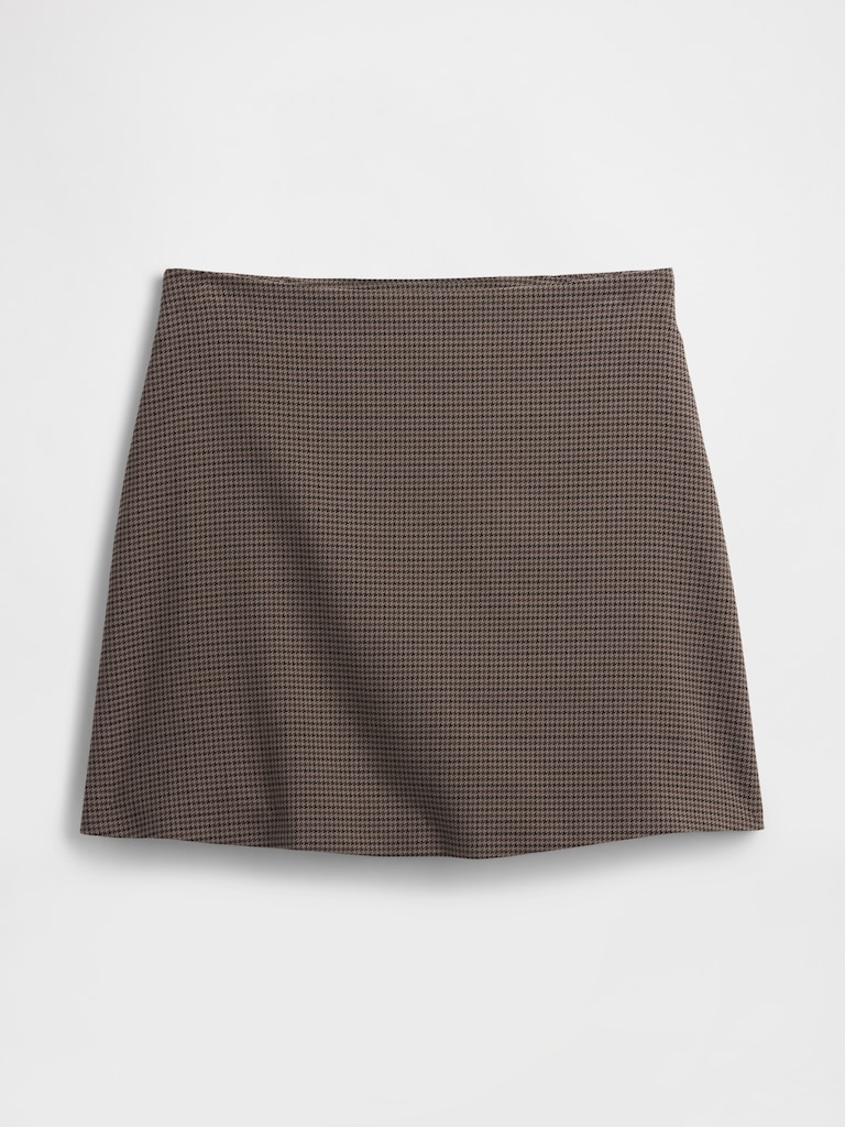 Recycled Pull-On Mini Skirt