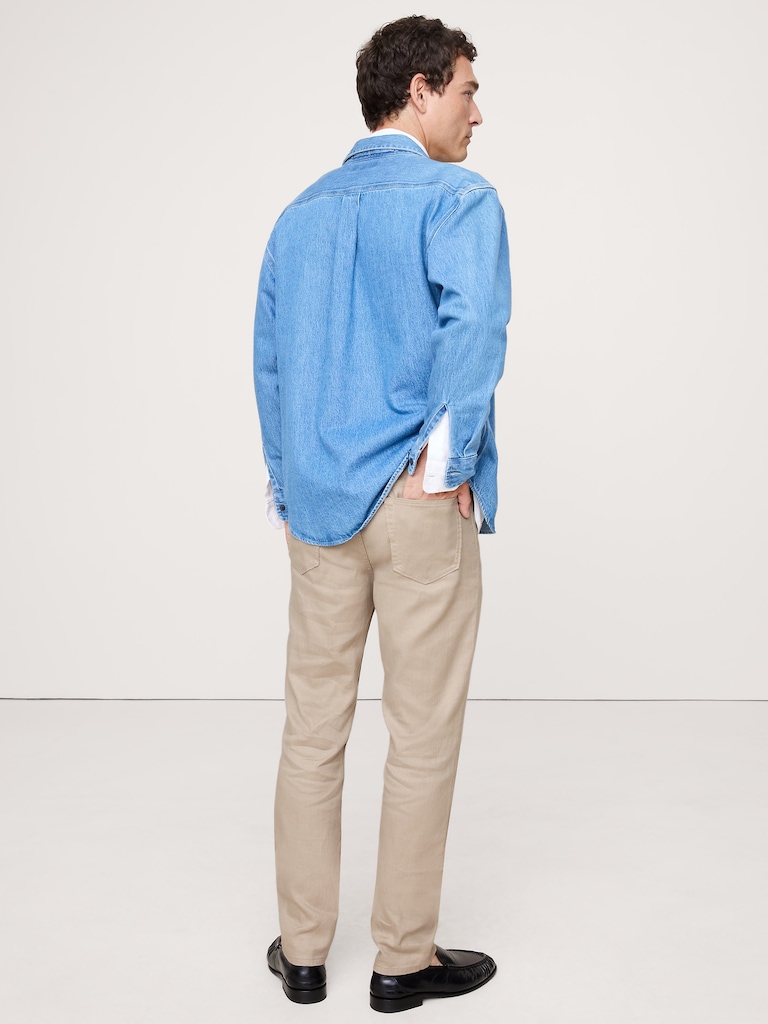 Slim Linen-Cotton Traveler Pant